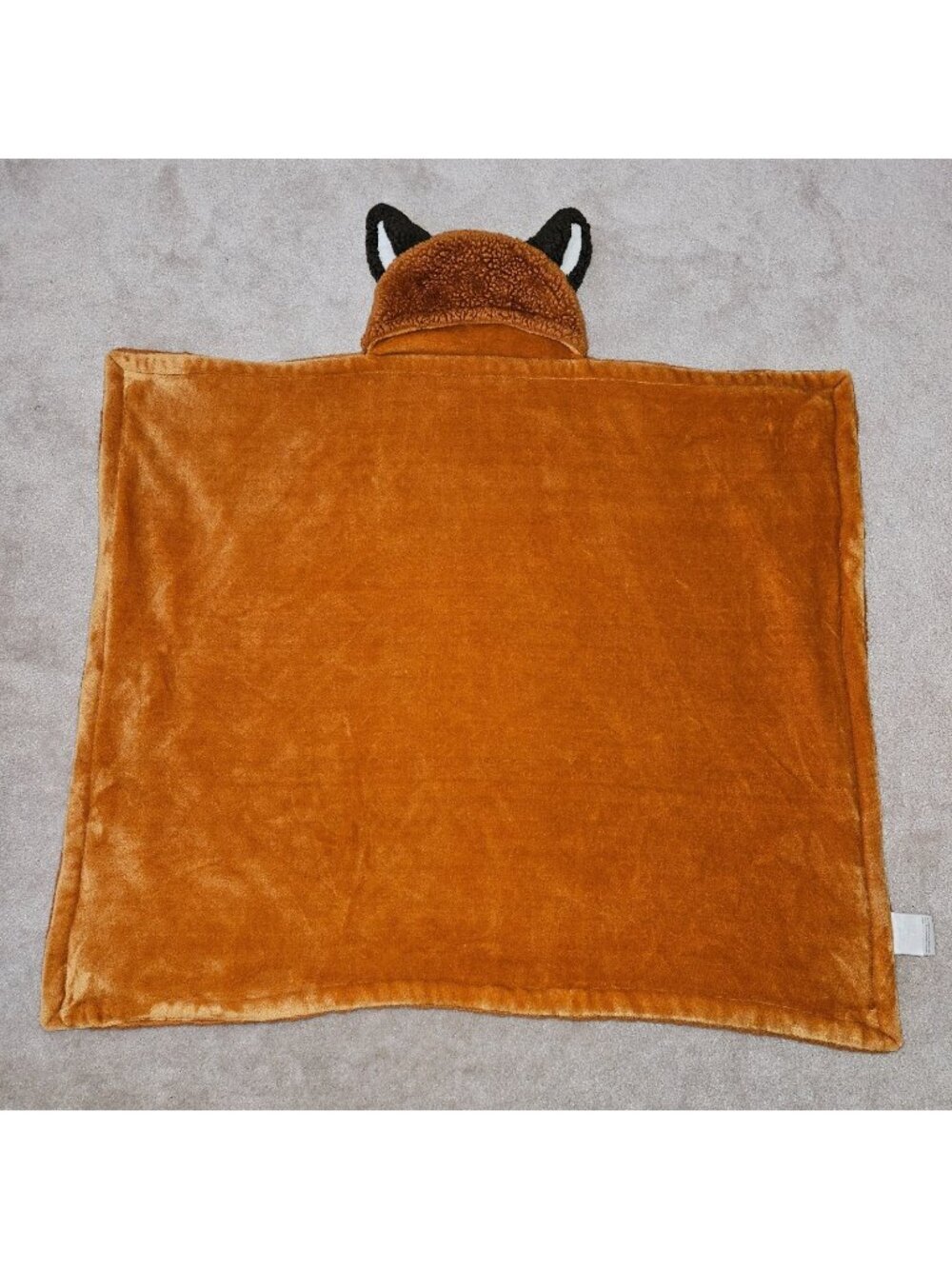 Little Miracles Fox Hooded Blanket Soft Fleece Boy Girl Brown